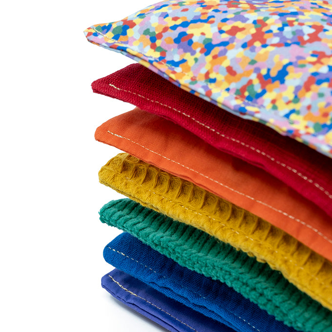 Little Botanic Label Sensorische Pittenzakjes - Regenboog met Super Confetti 6+1