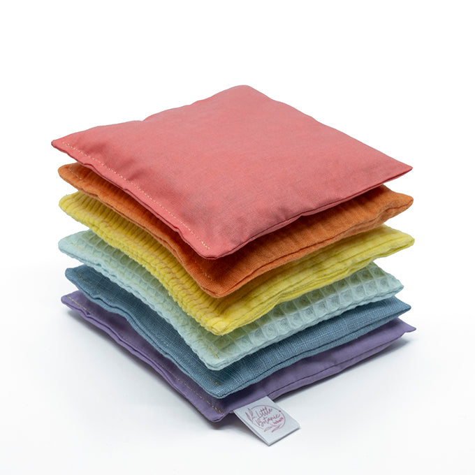 Little Botanic Label Sensorische Pittenzakjes - Pastel