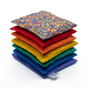 Little Botanic Label Sensorische Pittenzakjes - Regenboog met Regenboog Confetti 6+1