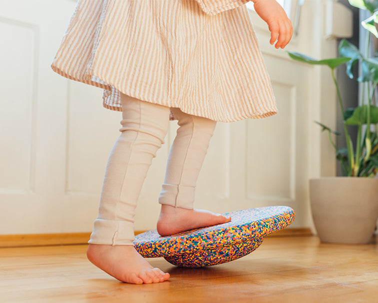 Stapelstein Pastel Voordeelbundel met Balance board en Pittenzakjes