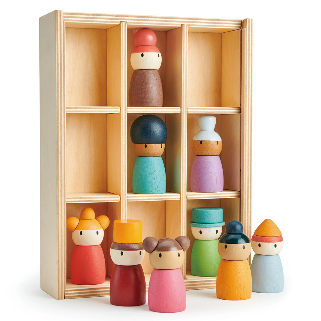 Houten Poppenset Happy Folk Hotel - Tender Leaf Toys