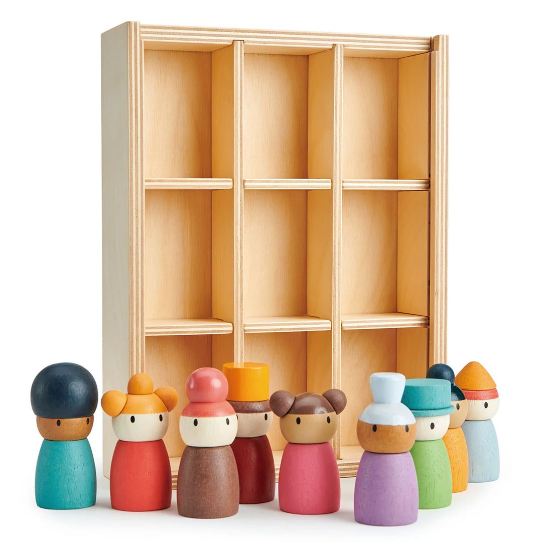 Houten Poppenset Happy Folk Hotel - Tender Leaf Toys