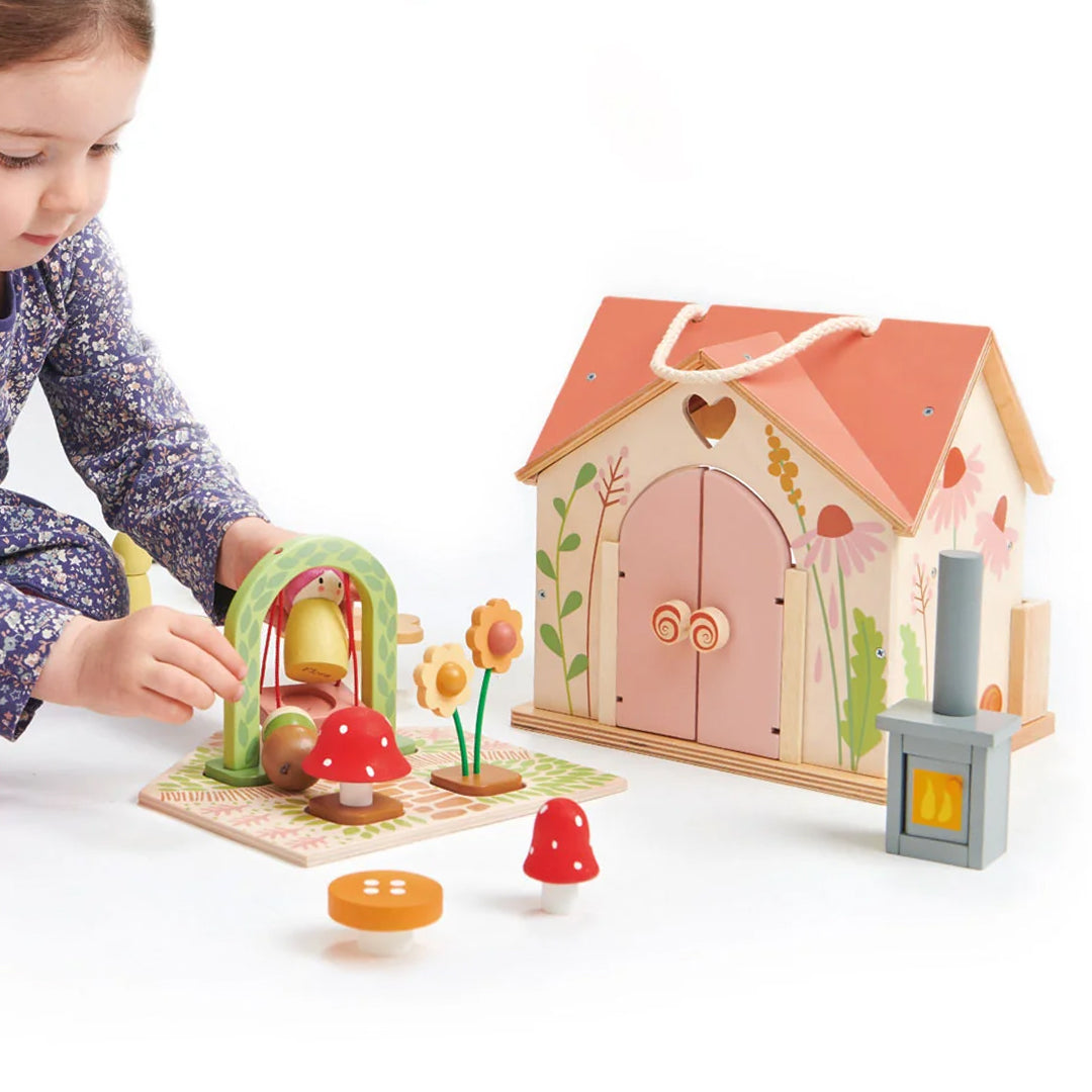 Poppenhuis Speelset Rosewood Cottage  - Tender Leaf Toys