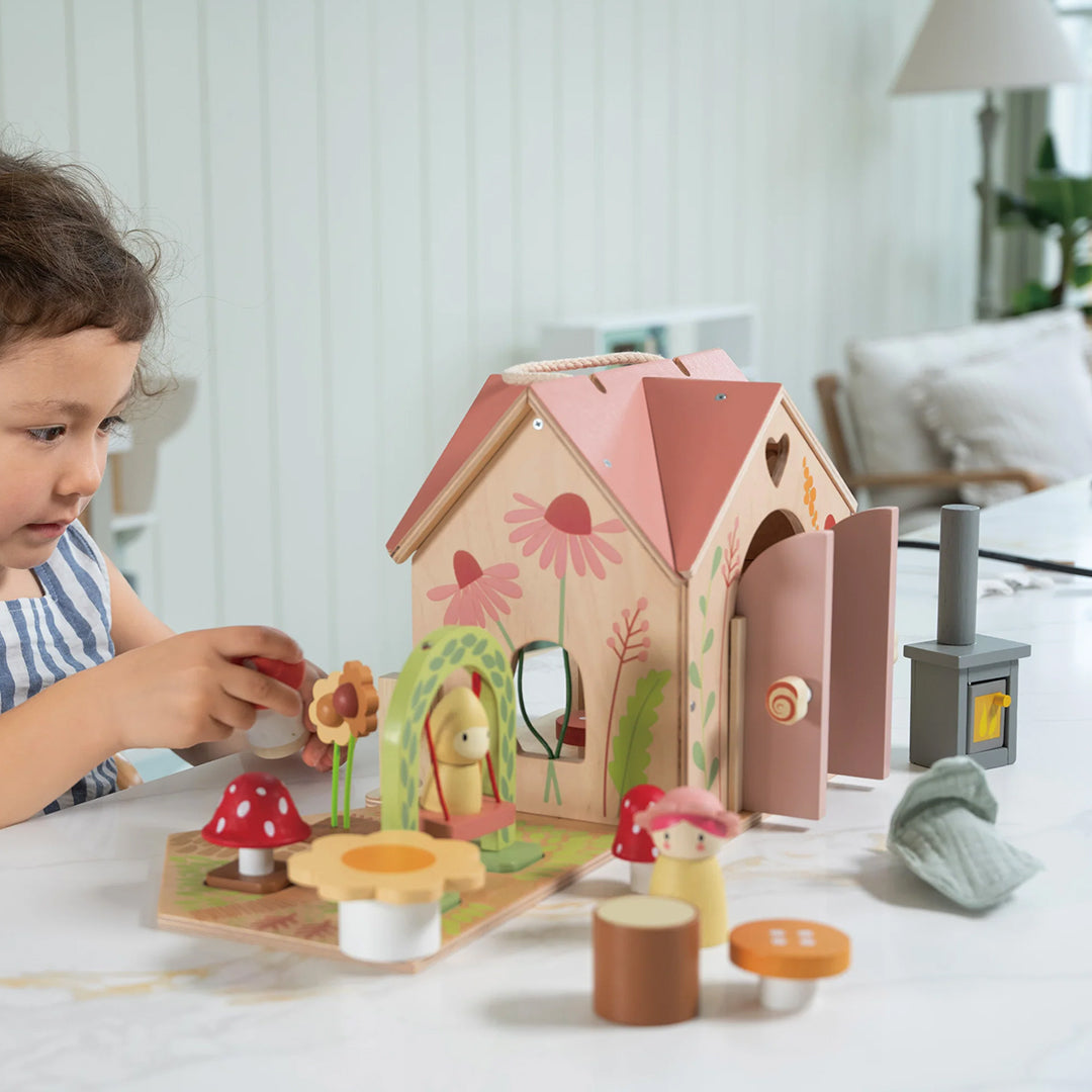 Poppenhuis Speelset Rosewood Cottage  - Tender Leaf Toys