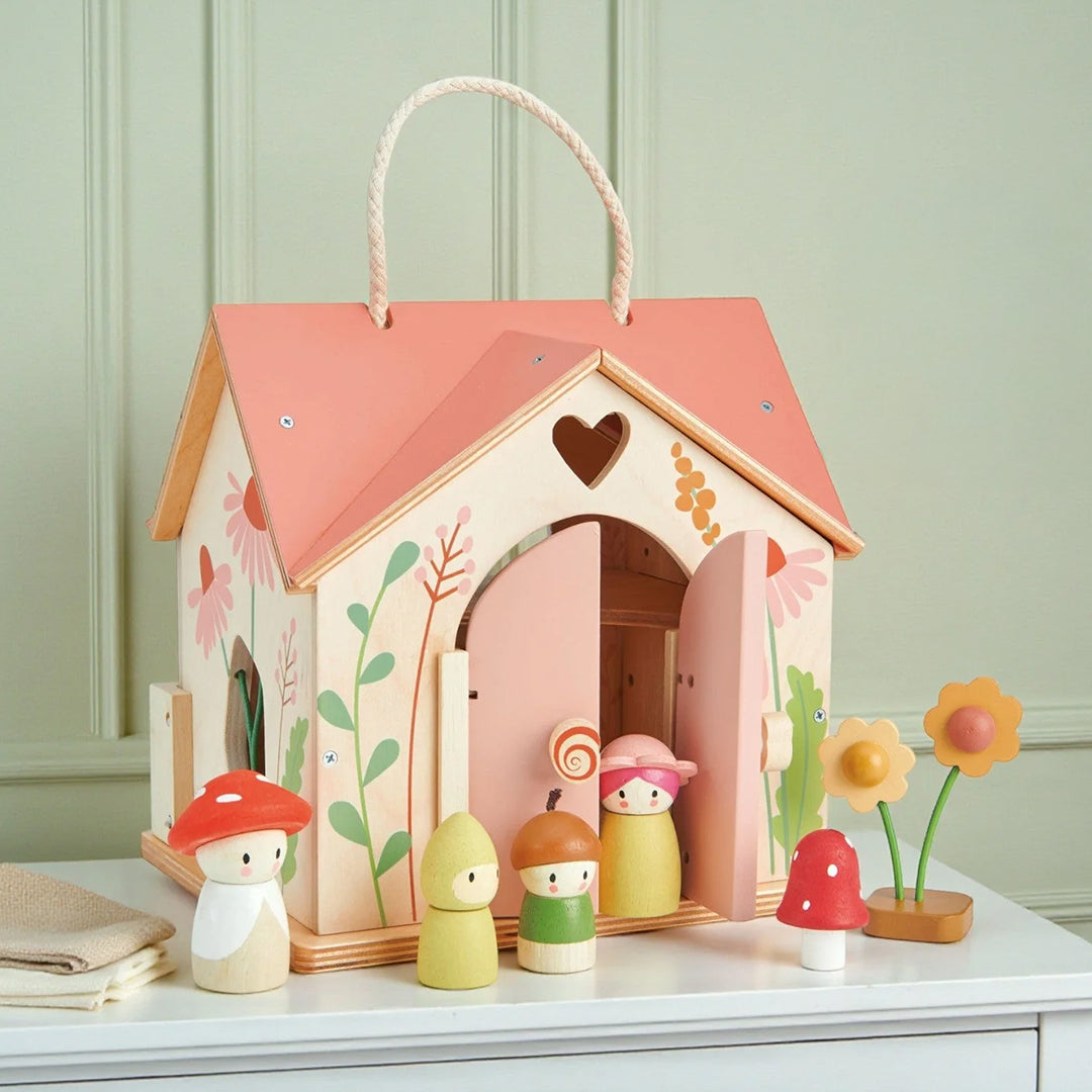 Poppenhuis Speelset Rosewood Cottage  - Tender Leaf Toys