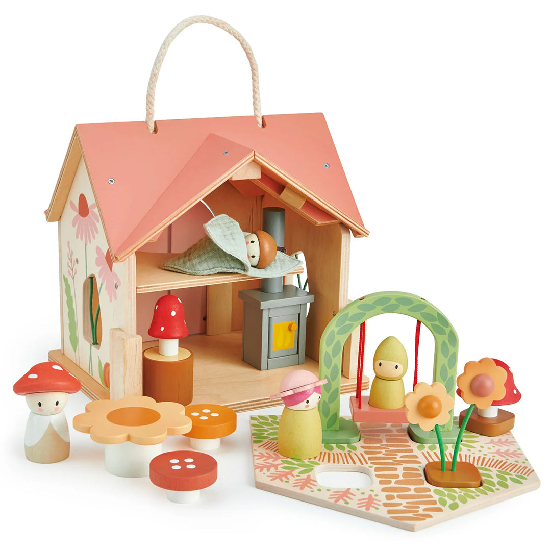 Poppenhuis Speelset Rosewood Cottage  - Tender Leaf Toys