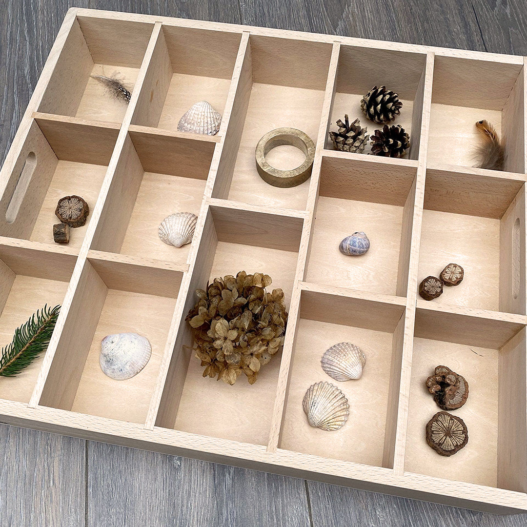 TickiT Houten Sorteerbak, 14-vakken, 50cm x 43,5cm