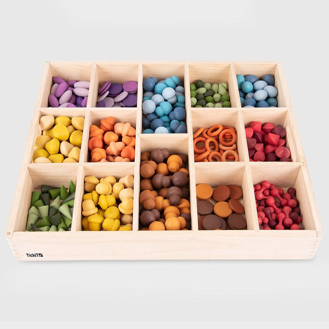 TickiT Houten Sorteerbak, 14-vakken, 50cm x 43,5cm