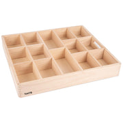 TickiT Houten Sorteerbak, 14-vakken, 50cm x 43,5cm