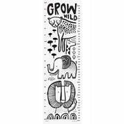 Wee Gallery Canvas Groeimeter 'Safari'