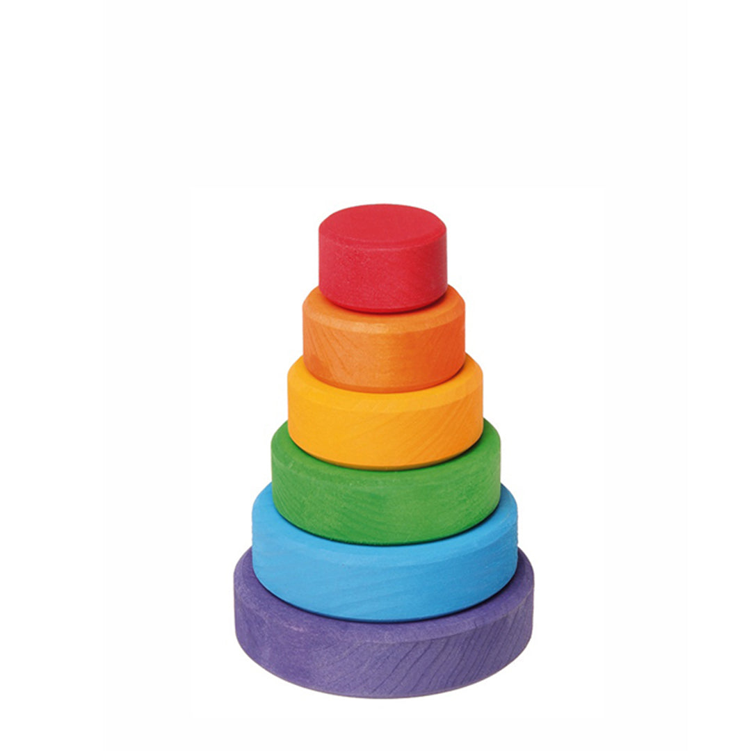 Grimm's houten kleine Stapeltoren 6-delig, 12cm