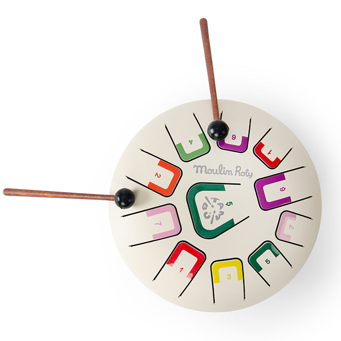 Moulin Roty Metalen Tongtrommel, 'Après la Pluie', 11 klanken, 20cm