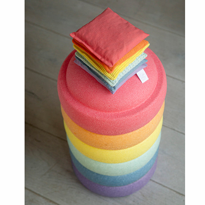 Little Botanic Label Sensorische Pittenzakjes - Pastel met Super Confetti 6+1