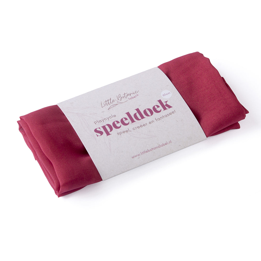 Little Botanic Label Playcycle Speeldoek 65 cm - Lichtrood