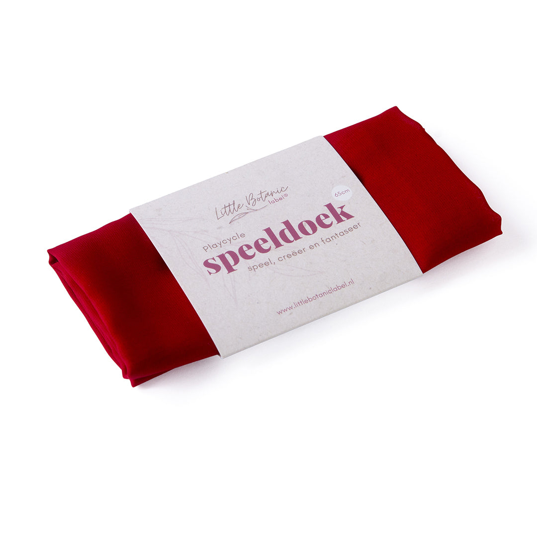 Little Botanic Label Playcycle Speeldoek 65 cm - Rood