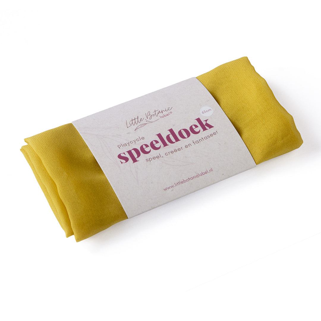Little Botanic Label Playcycle Speeldoek 65 cm - Zachtgeel