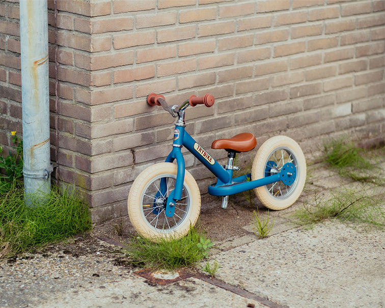 Trybike Steel loopfiets Mat Vintage Blauw