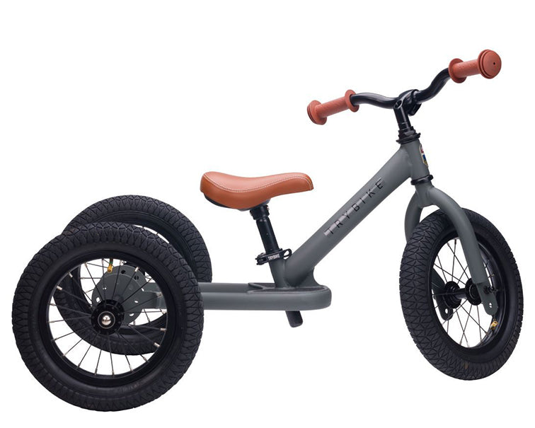 Trybike Coconuts fietshelm XS vintage mat grijs