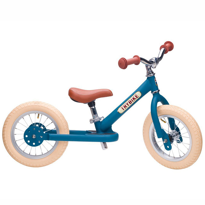 Trybike Steel loopfiets Mat Vintage Blauw