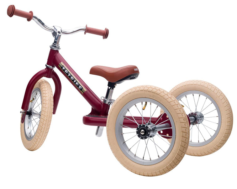 Trybike Coconuts fietshelm XS vintage mat rood