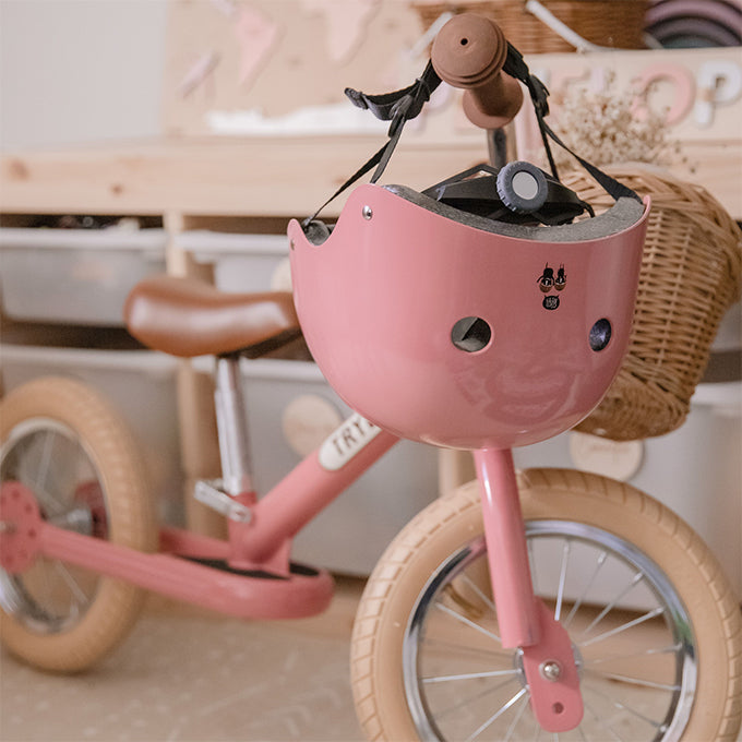 Trybike Coconuts fietshelm XS vintage mat roze